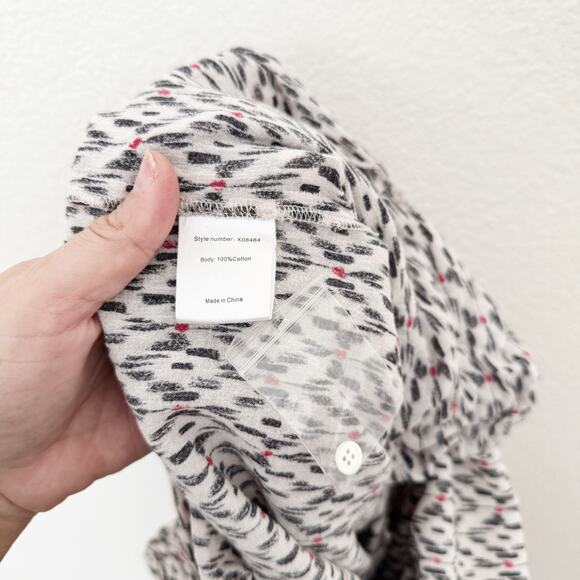 [XÍRENA] Haven Tile Geometric Print Cassi Jumpsuit Belt Flutter Sleeves Sz Large - Picture 12 of 13